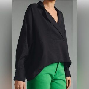 The Dylan Black Popover Blouse size M